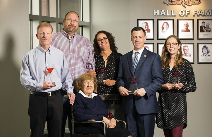 Photo of Michael Mace, Dale and Jolie Miller, Jim Banks, Ashely Mazelin Durand and Gerry Gagle-Velaso