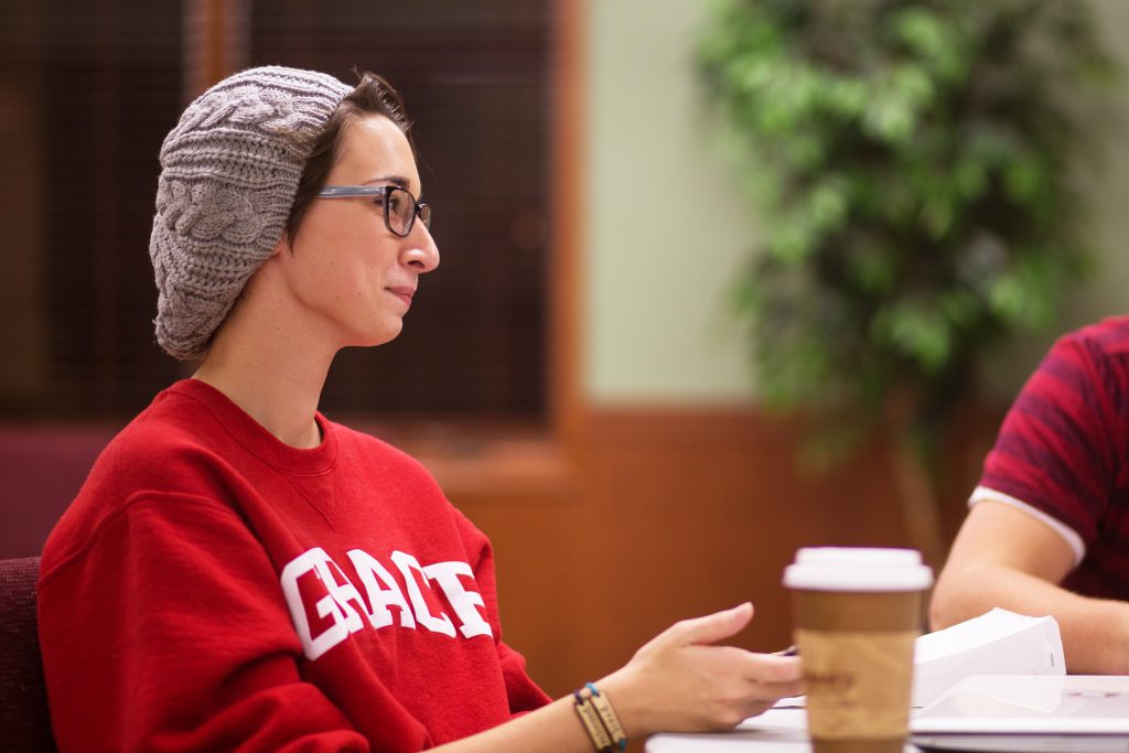 Students in class
