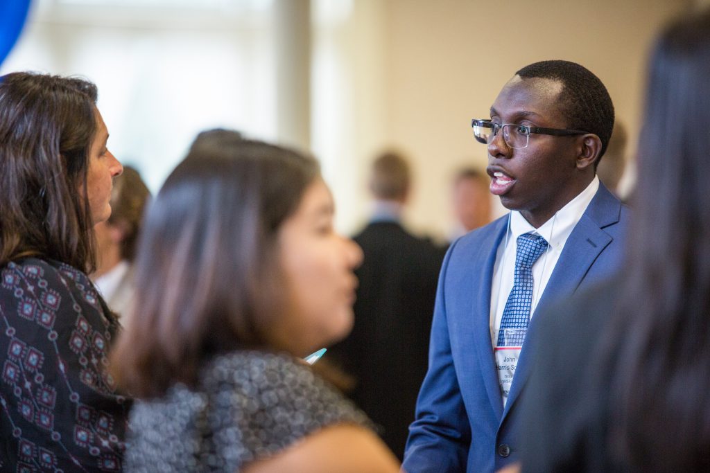 Student at Job Fair, International Business Majors