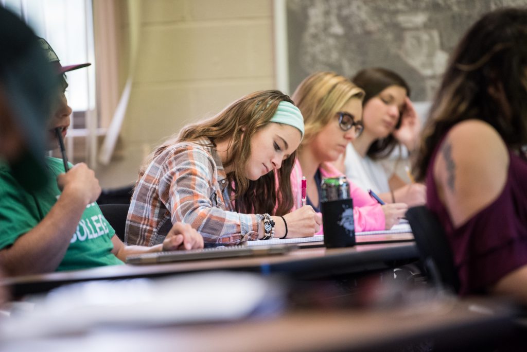 Students in class