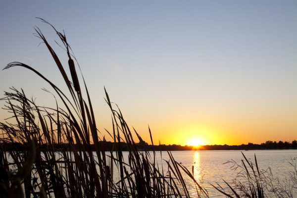 Sunset at the the lake