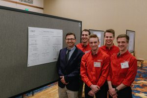 Grace College students met at 4:30 a.m. to travel to the 133rd annual meeting of the Indiana Academy of Science (IAS) in Indianapolis.