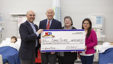 K12 Health granted the Grace Nursing Program $150,000 to invest in new nursing equipment. Simulation mannequins help students enhance skills.