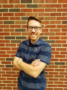 Jacob Scheele's internship as a graphic designer and photographer for Weigand Construction has blossomed into a job opportunity for this Grace student.