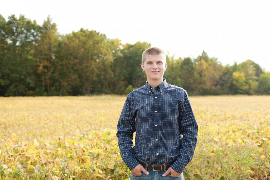 Kendall Lovejoy posing by field