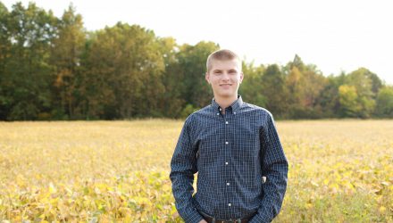 Kendall Lovejoy, a first-generation college student and a Grace College agribusiness major excited to see where this degree will take him!