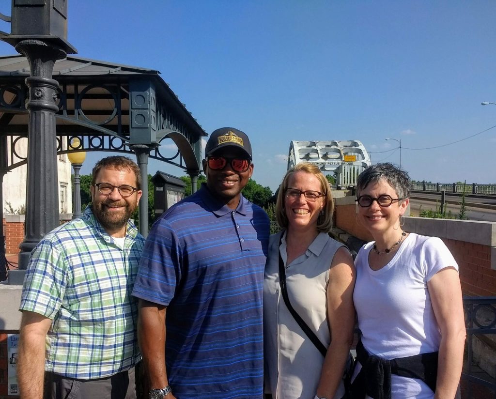 Four Grace College faculty and staff members participated in a nine-day Civil Rights Bus Tour this summer. The tour was led by Dr. Todd Allen.