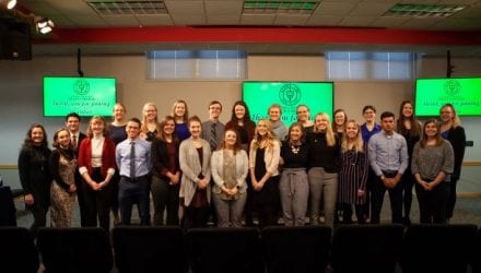 Grace College inducted 28 juniors and seniors to the Alpha Chi Honor Society. These students have earned the top 10% of GPAs at Grace.
