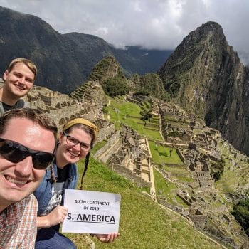 Grace College Alumni, Joshua and John Hanlon, brothers and co-owners of Beyond the Brick, tinker with their Lego structures on Youtube.