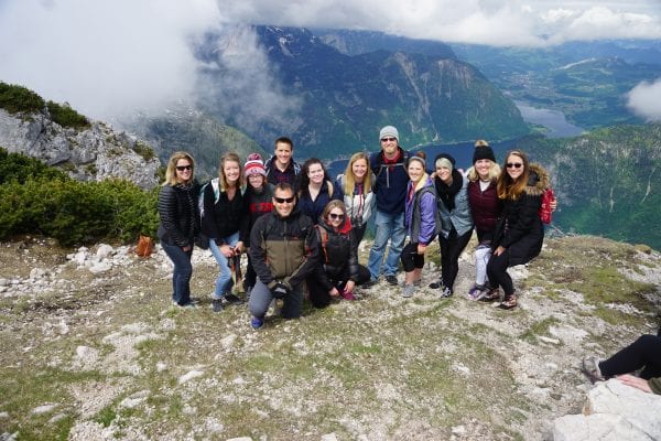 Grace College students in Austria