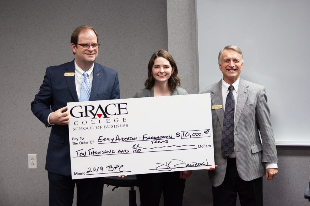 The Grace College Business Plan Competition allows entrepreneur students to create a college business plan and submit it to win money.