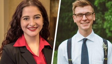 Recent Grace College accounting graduates and future CPA's Juliana Romano and Caleb Yoder are investing their talent in northeast Indiana.