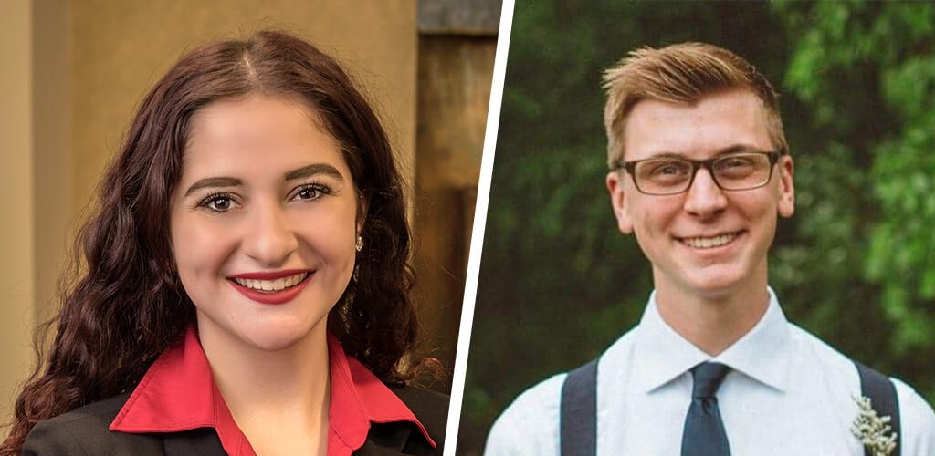 Recent Grace College accounting graduates and future CPA's Juliana Romano and Caleb Yoder are investing their talent in northeast Indiana.