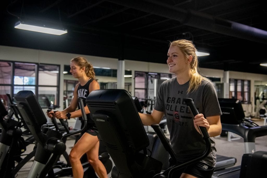 Check out the health and fitness center at the Grace College gym. The Gordon Health and Wellness Center offers a full range of services.
