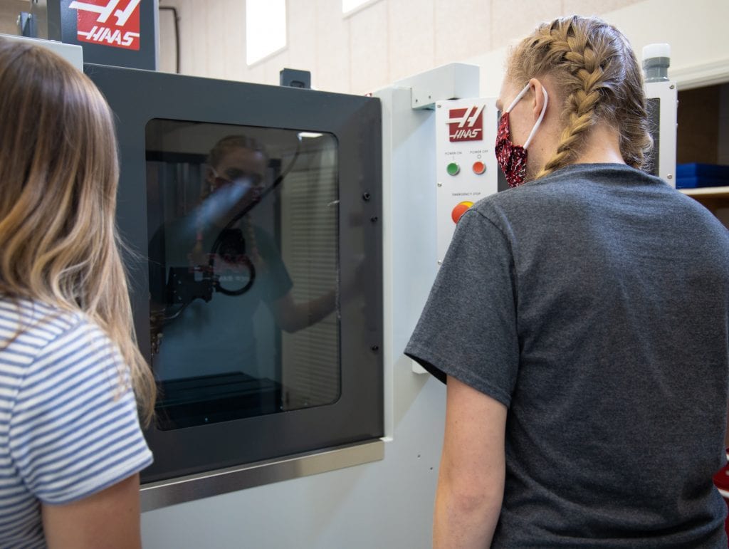 New Engineering CNC Machine, provides Grace College's Mechanical Engineering major with a cnc engineering tool to enhance career preparation.