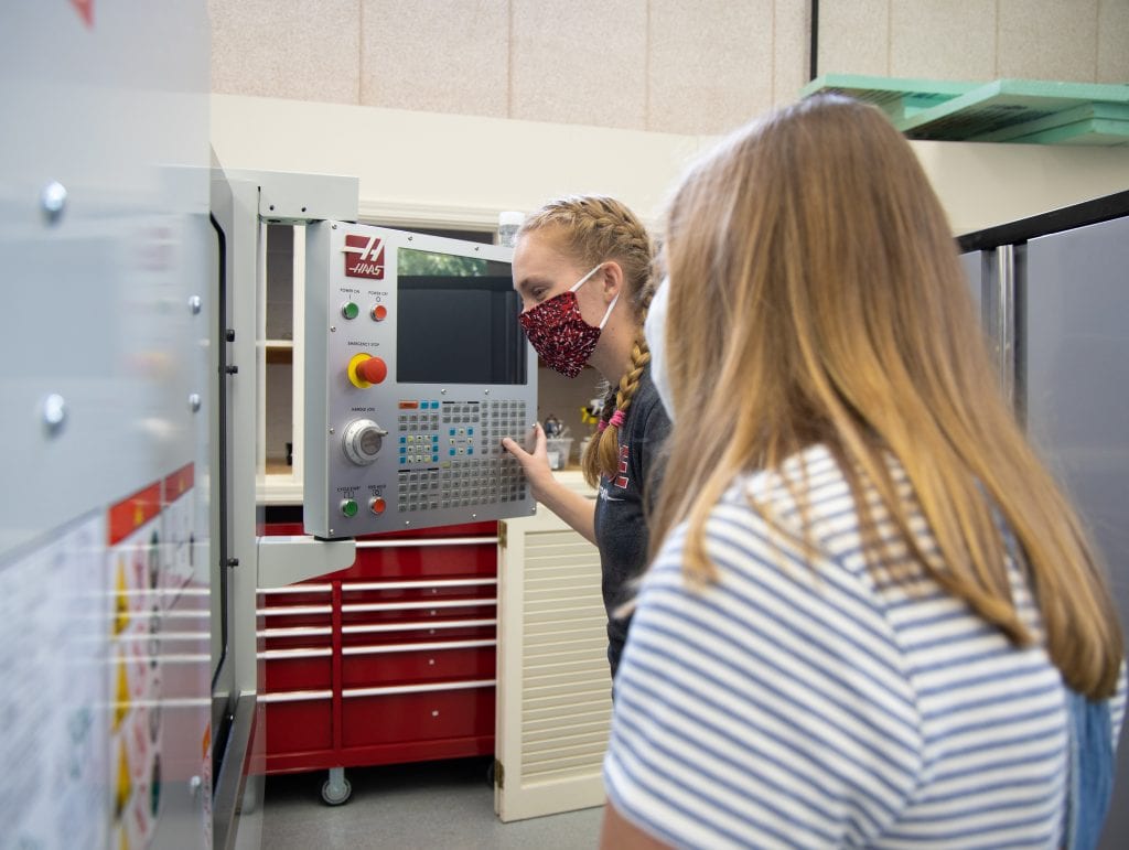 New Engineering CNC Machine, provides Grace College's Mechanical Engineering major with a cnc engineering tool to enhance career preparation.