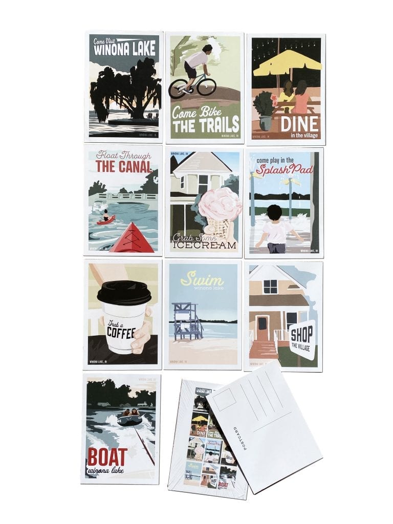 Grace College Bachelor of Visual communication design Mitchell Bowen postcards