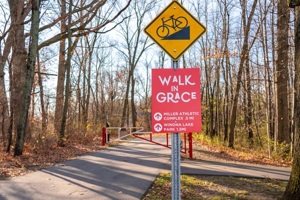 Greenway-Trailhead bikeways near me at Grace College