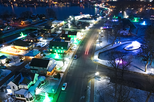 Christmas Lights in Winona Lake