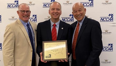For the first time in school history, Grace College was awarded the NCCAA Presidential Award.