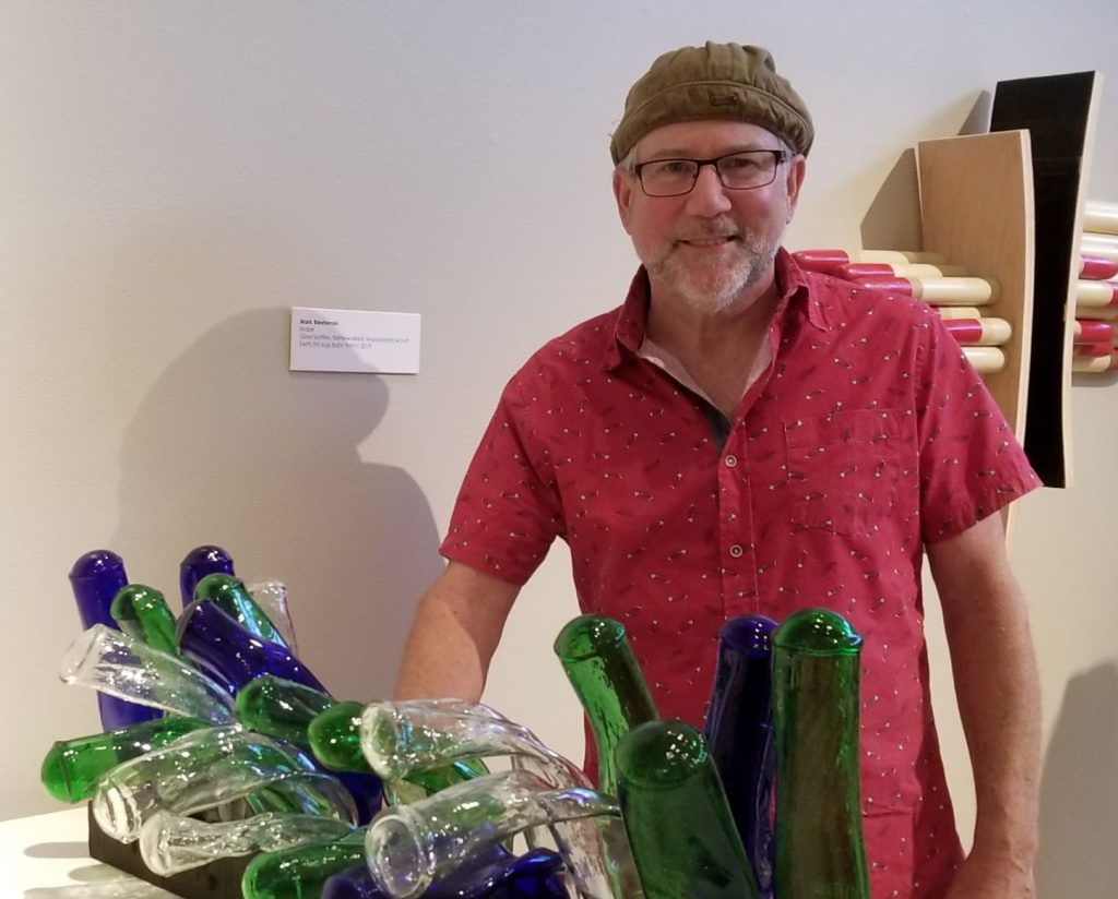 Mark Bleshenski, a Michigan-based studio artist, will present works from his PLUMBUM series, as well as his new glassworks, on Thursday...