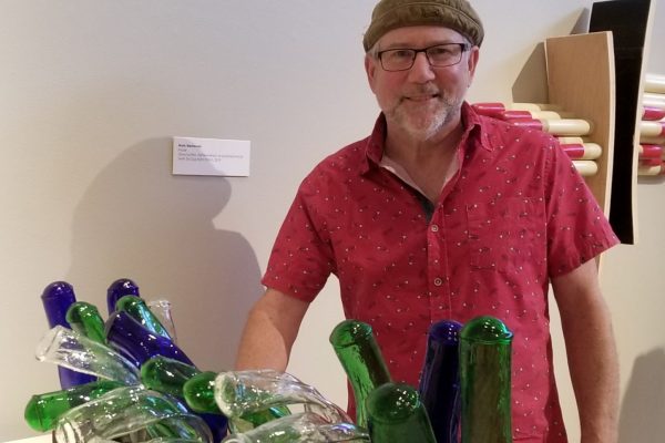 Mark Bleshenski, a Michigan-based studio artist, will present works from his PLUMBUM series, as well as his new glassworks, on Thursday...