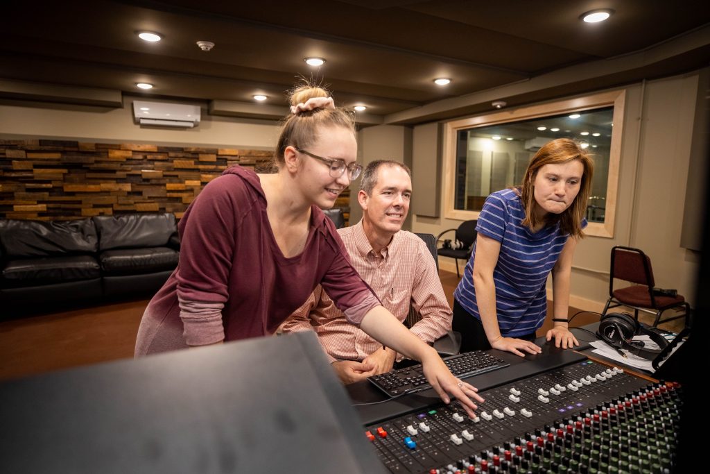 Learn about how to get into music production and our Christian music production program. Grace College, one of the music production schools.