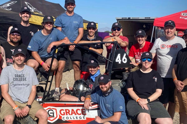Grace College’s ABET-accredited engineering program compete at Baja SAE in the four-hour endurance race, where they finished 37 out of 67.