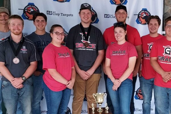 The Grace Shooting Sports Club (GSSC) recently competed in the National Collegiate Championships and took third place in the Olympic Bunker trap.