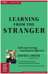 Grace College hosts author and speaker David I. Smith as part of their Lyceum Lecture Series