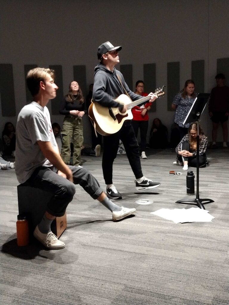 The Grace Community is Worshiping God. Visit Grace College and learn more about our student-led worship nights and our beautiful campus.