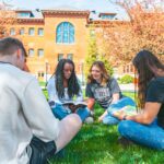 Can you get a bachelor's degree in 3 years? Learn how to get a bachelor's degree in 3 years & tips for graduating college in 3 years at Grace. Students studying outside at Mount Memorial Hall.