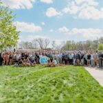 Grace College hosted a joint groundbreaking with Kosciusko County Velo (KCV) on Thursday, April 23,