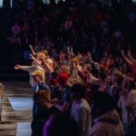 Students worshiping at Chapel at Grace College
