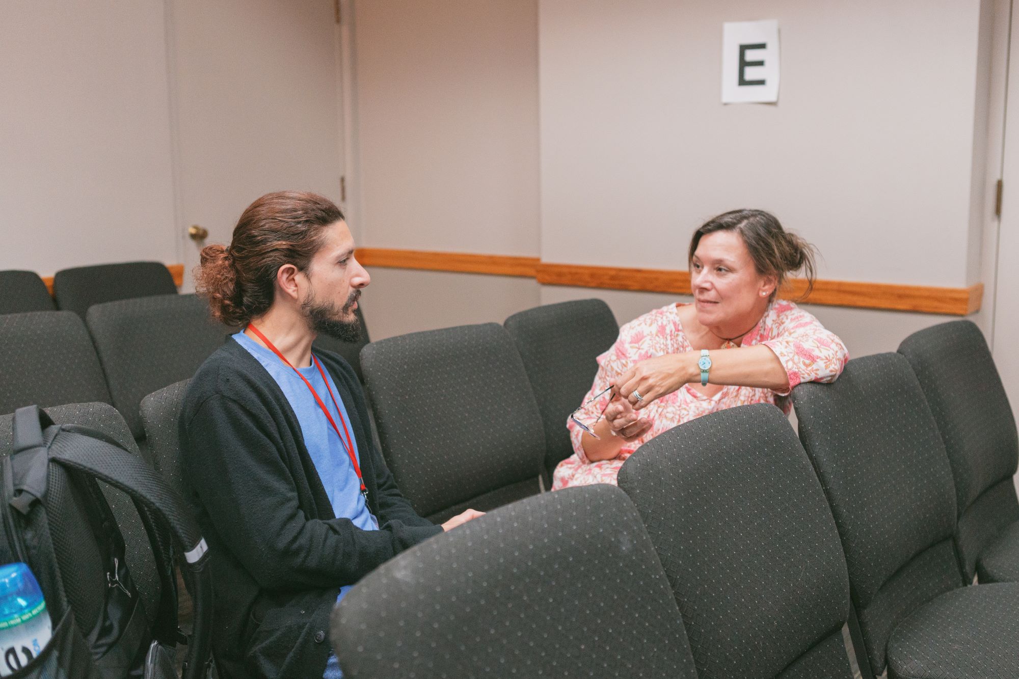 Want an online counseling master's degree? Grace College offers a clinical mental health counseling program preparing you for patient work. Two students at on-campus residency.