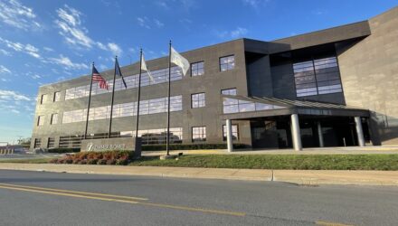 Donation of Zimmer Biomet Building to Grace College to Fuel Next Generation of Orthopedic Education and Innovation. Zimmer Biomet buiding downtown Warsaw, IN.